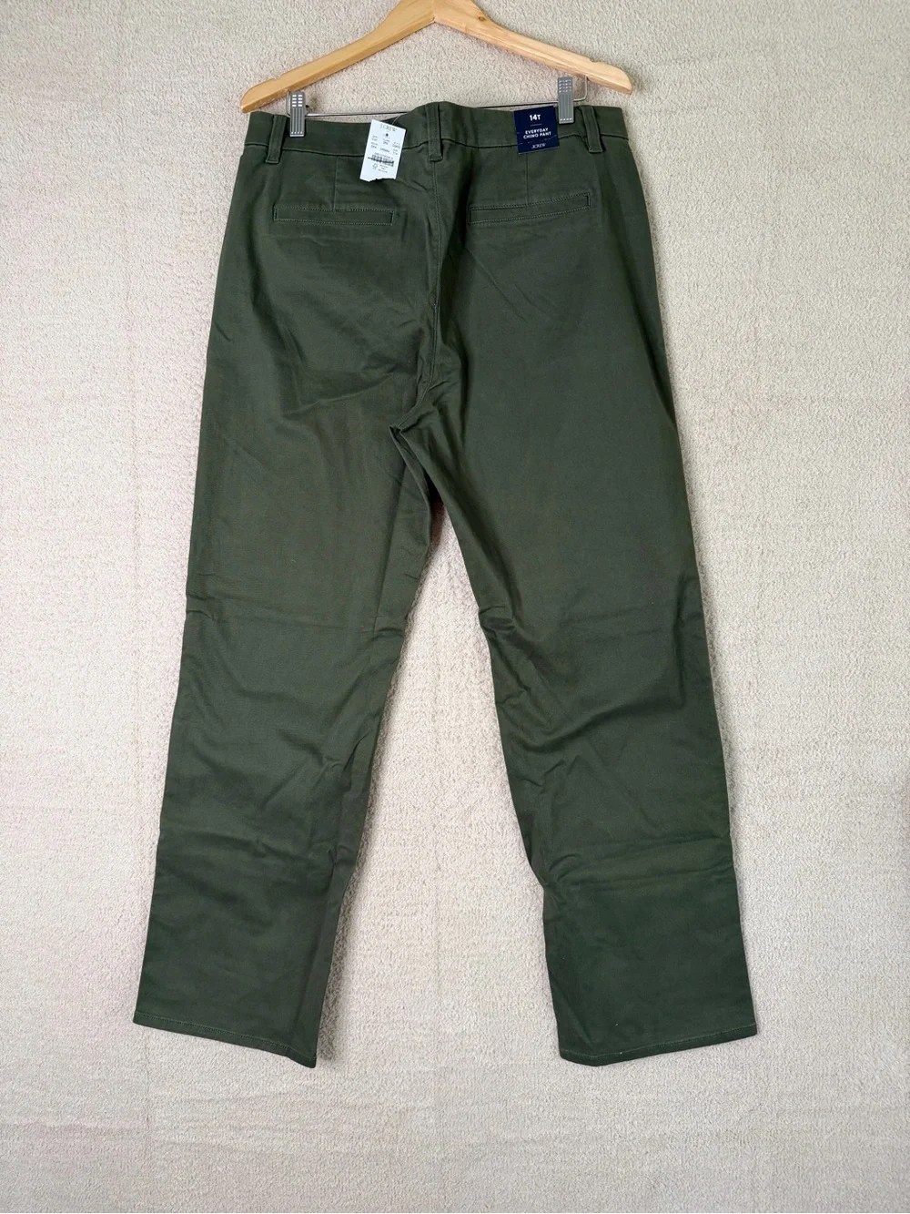 J.Crew Olive Green Everyday Chino Pants Tall Size 14T